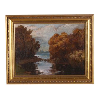 Lake with Autumn Trees - George Eastman Cook