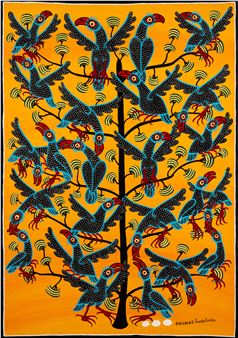 Sans titre (L'arbre aux oiseaux - Daudi Tingatinga