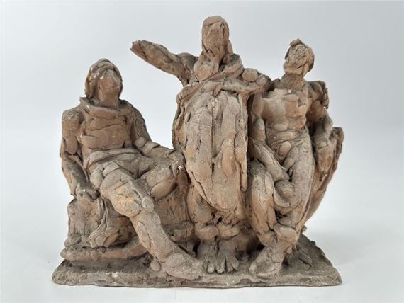 George Van de Voorde | Study for an allegorical group with three ...