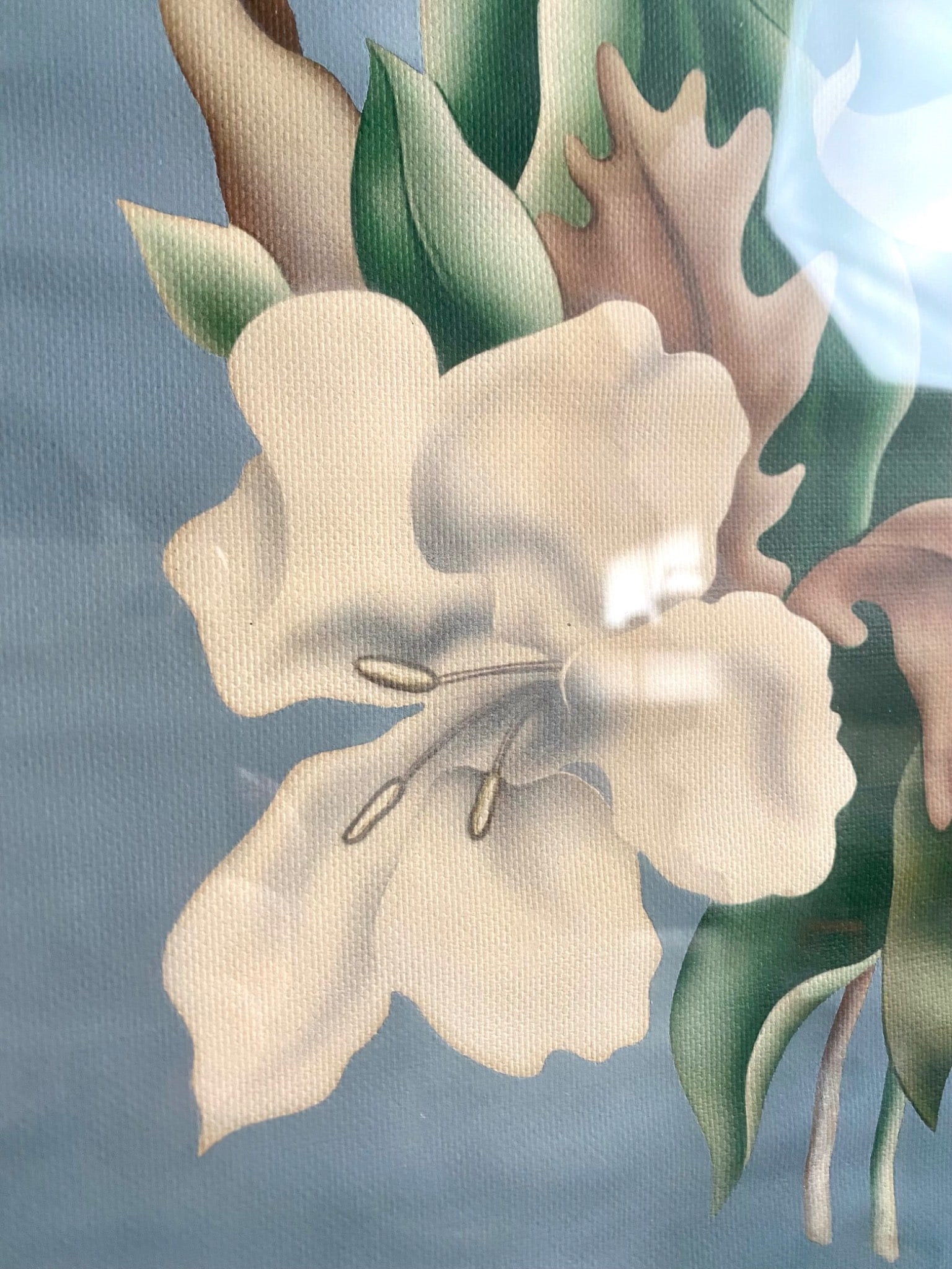 Artwork by Joseph Mallord William Turner, Floral Painting With Mirrored Frame, Made of Oil On Canvas