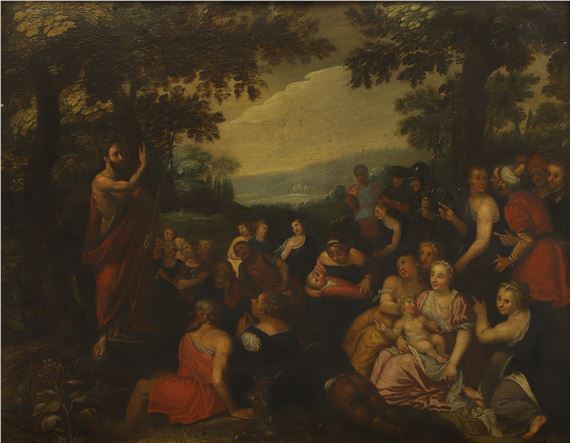 St John the Baptist preaching in the wilderness - Otto van Veen
