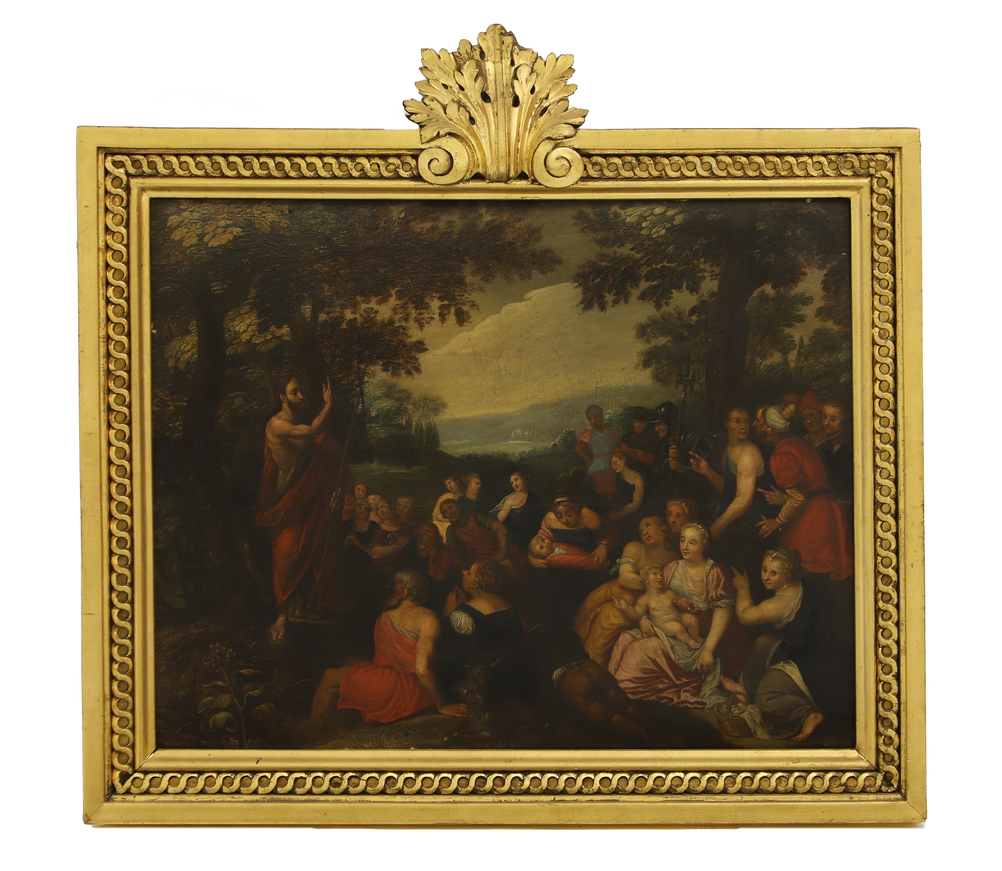 Artwork by Otto van Veen, St John the Baptist preaching in the wilderness, Made of Oil On Panel