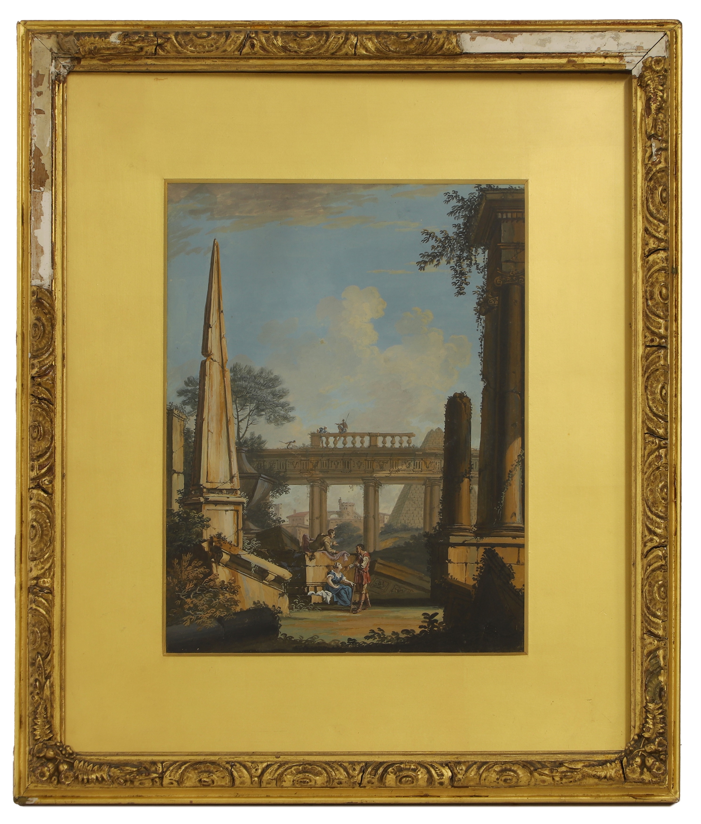 Marco Ricci | An architectural capriccio with figures | MutualArt
