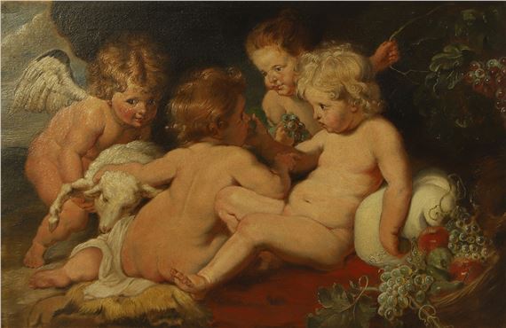 Cherubs with a lamb - Peter Paul Rubens