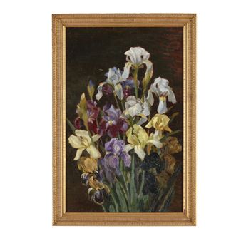 Still Life of Irises - George Eastman Cook