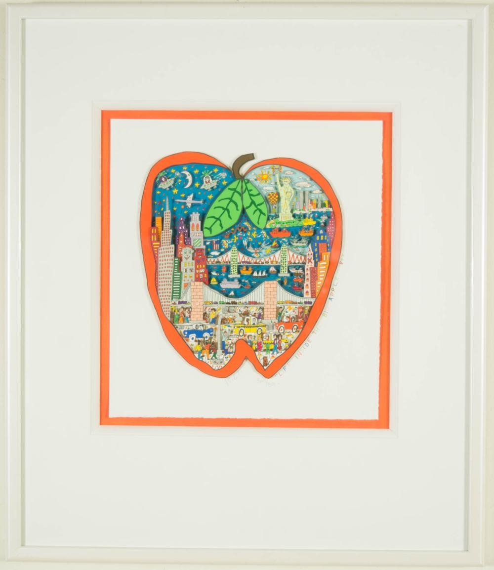 James Rizzi | LIFE INSIDE THE BIG APPLE (1989) | MutualArt