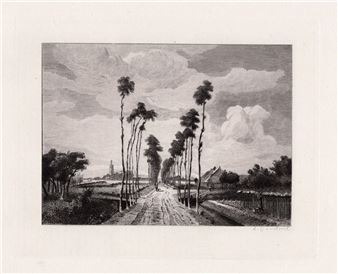 Avenue at Middelharnis - Meindert Hobbema