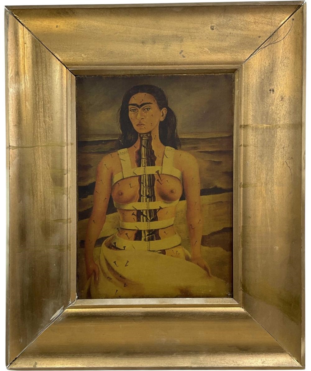 Artwork by Frida Kahlo, the Broken Column, Made of Serigraph On Canvas