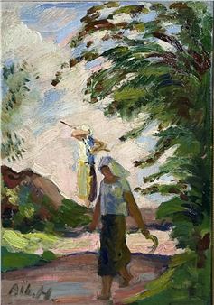 Oil On Board - Albert Haueisen