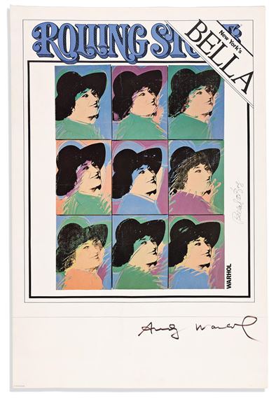 Rolling Stone magazine cover featuring Bella Abzug - Andy Warhol