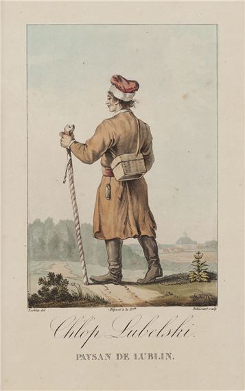 Chłop lubelski (według Debucourta by Jean-Pierre Norblin de La Gourdaine