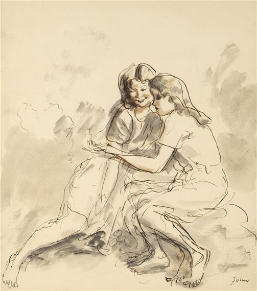 Two Girls by Augustus Edwin John