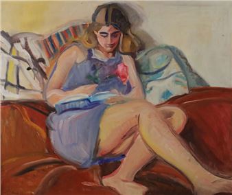 Louisa Matthíasdóttir's vibrant Icelandic landscapes and portraits on view at Tibor de Nagy Gallery