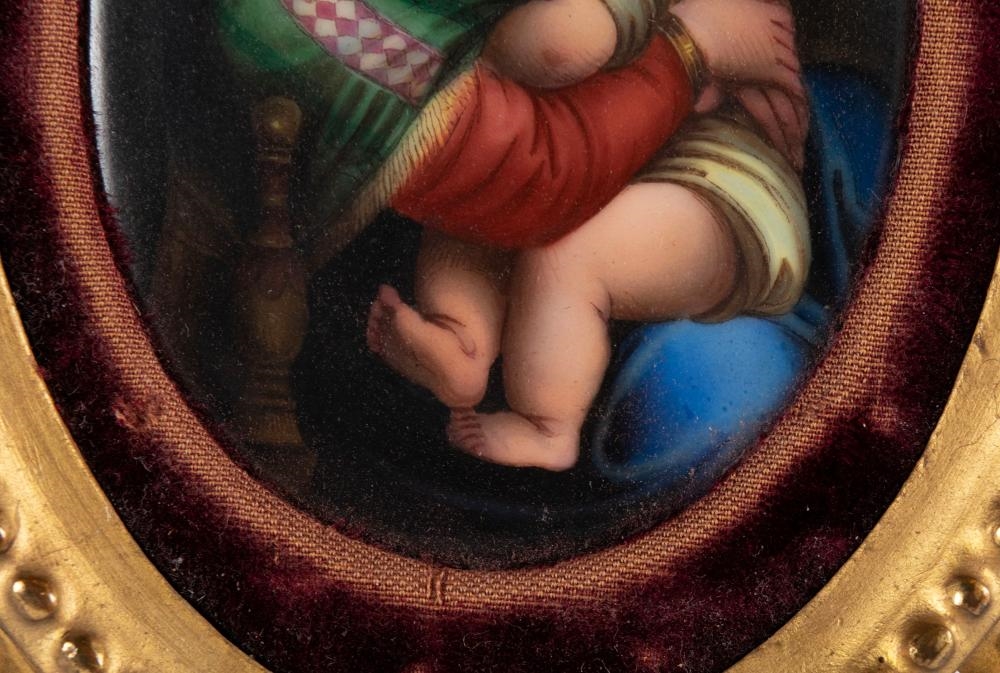 Raffaello Sanzio | PORCELAIN PLAQUE OF MADONNA AND CHILD (19th Century ...