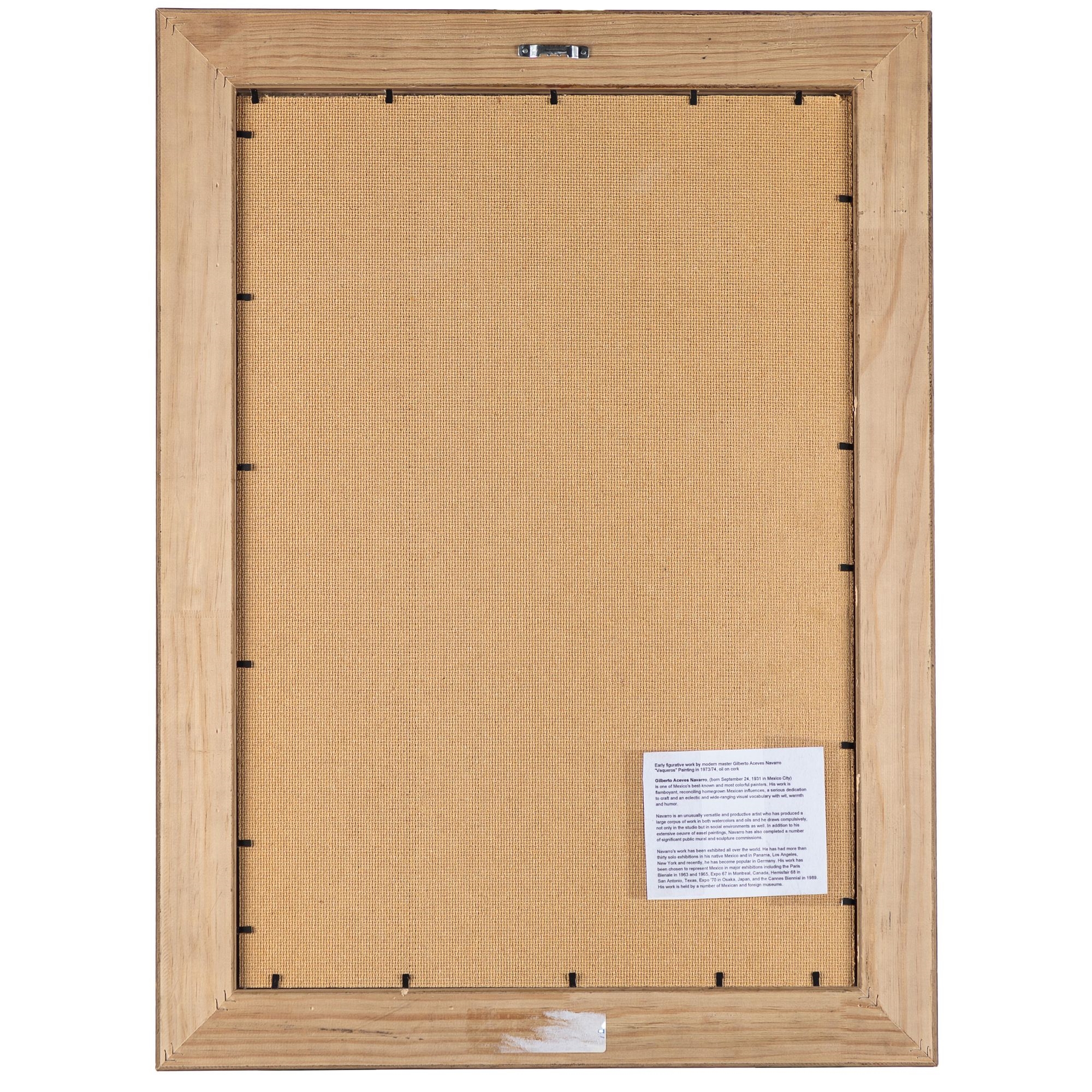 Artwork by Gilberto Aceves Navarro, Vaqueros, Made of Oil On Board