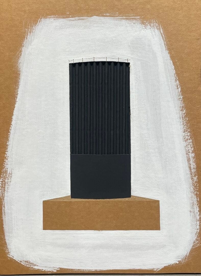 Artwork by Stephanie Steiner, Sans titre, Made of Acrylique Et Encre Sur Carton Ondulé Et Découpé