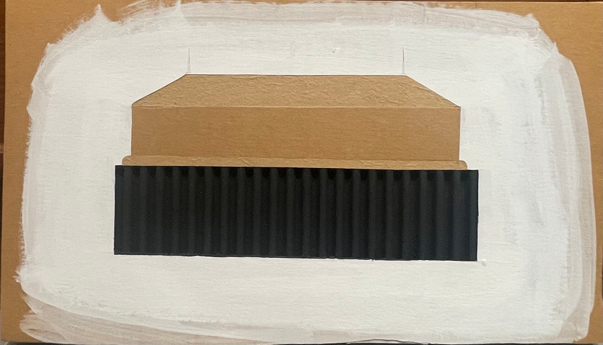 Artwork by Stephanie Steiner, Sans titre, Made of Acrylique Et Encre Sur Carton Ondulé