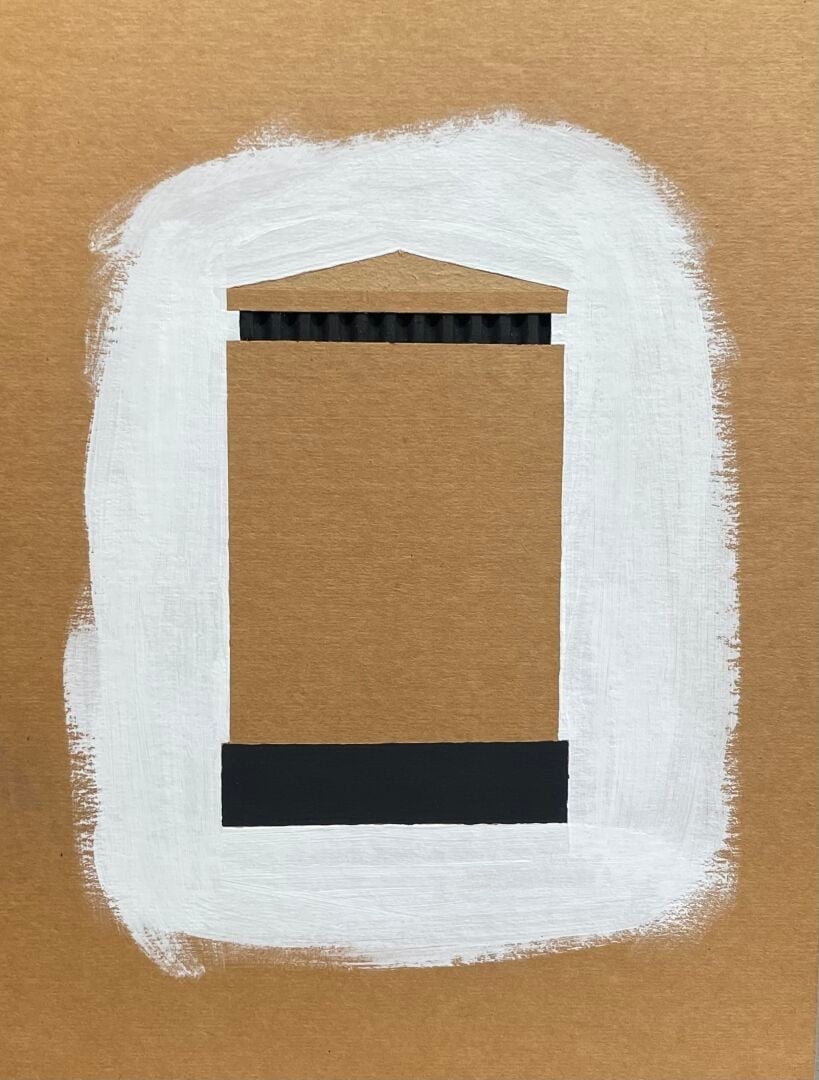 Artwork by Stephanie Steiner, Sans titre, Made of Acrylique Et Encre Sur Carton Ondulé