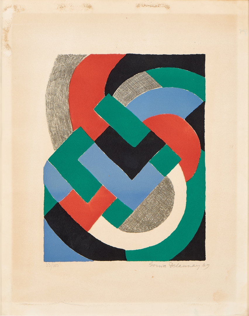 Artwork by Sonia Delaunay, Overview, Made of Color Lithograph On Arches Paper