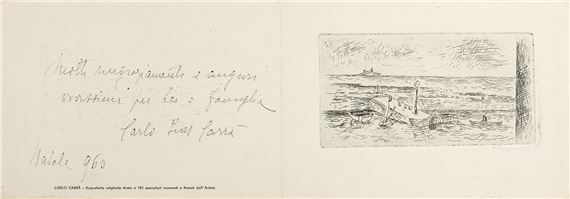 Il molo a Camogli - Carlo Carrà