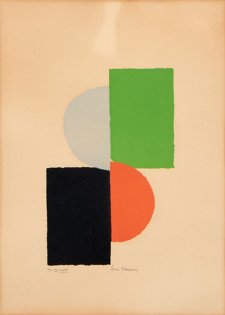 Artwork by Sonia Delaunay, La Rochelle, Made of Pochoir On Arches Paper