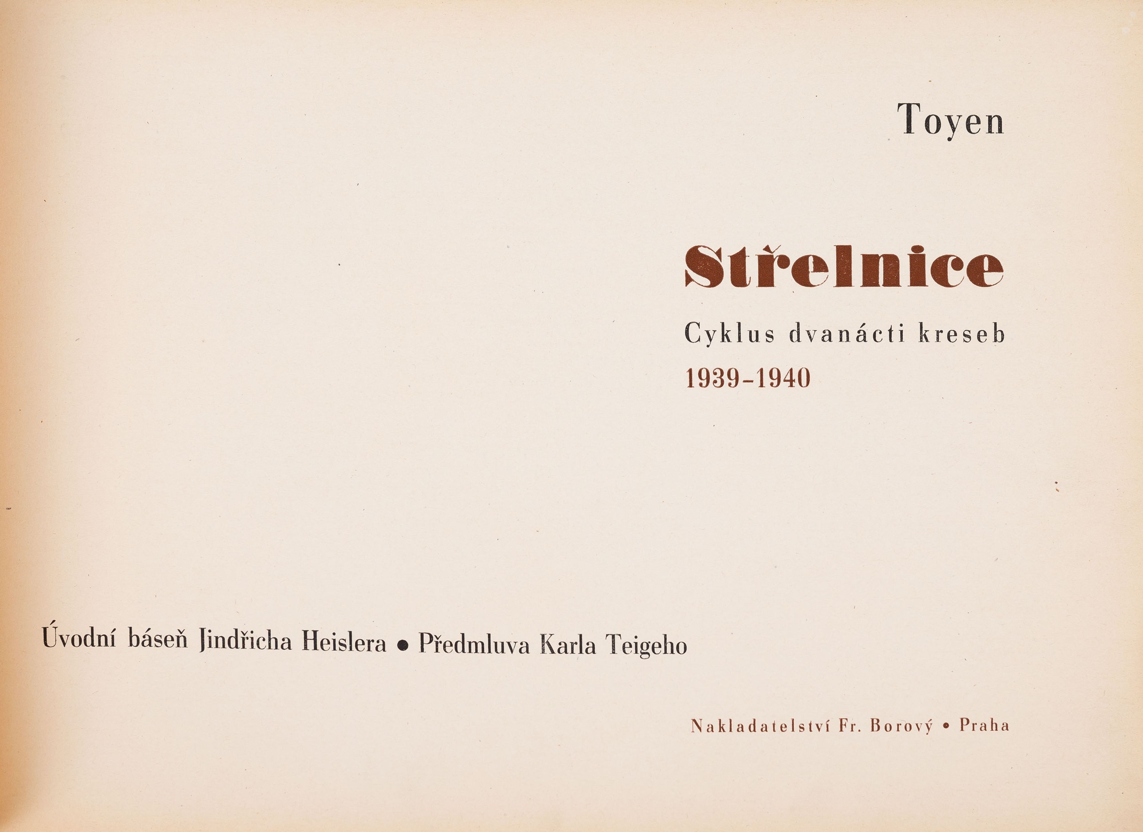 Artwork by Toyen, Shooting Range, Made of Hand-Coloured Zincographs On Paper