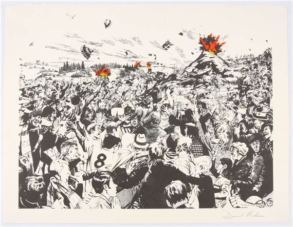 Untitled (Volcanic Crowd - David Mach
