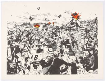 Untitled (Volcanic Crowd - David Mach
