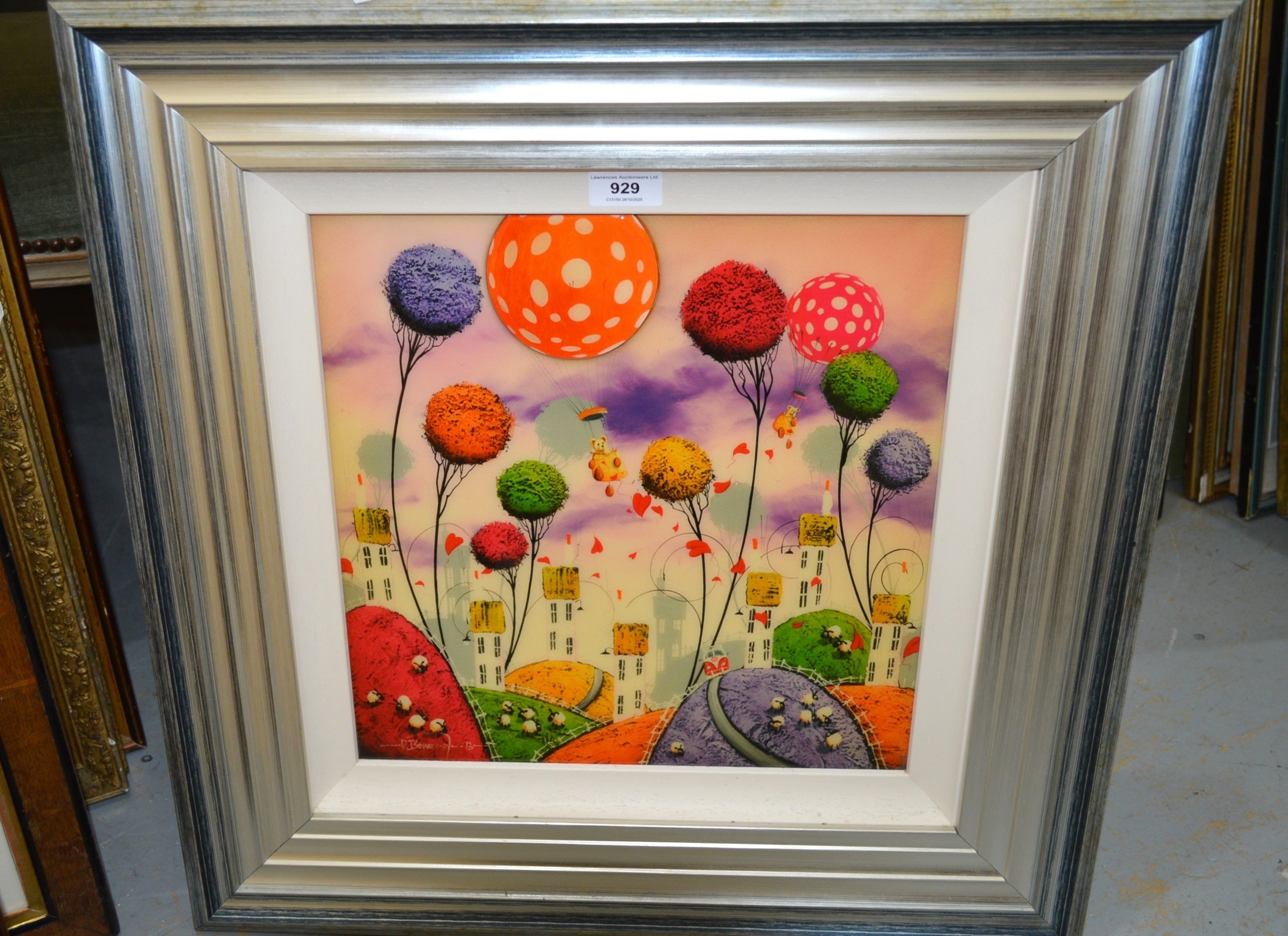 Artwork by Dale Bowen, Bearing Up, Made of Coloured Print