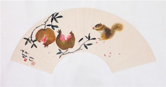 Squirrels and Pomegranate - Fang Chuxiong