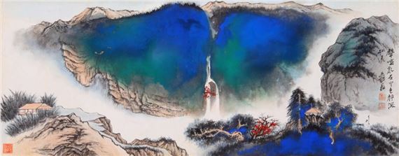 Zhang Daqian | Landscape with Poetic Inscription | MutualArt