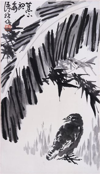 Quail in the Shade of Banana Leaves - Li Kuchan