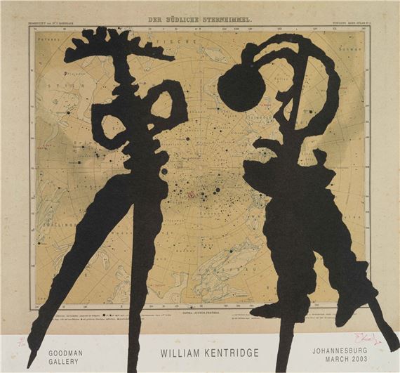 William Kentridge: Goodman Gallery, Johannesburg, March 2003, poster - William Kentridge