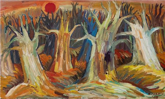 Baobab under the Red Moon