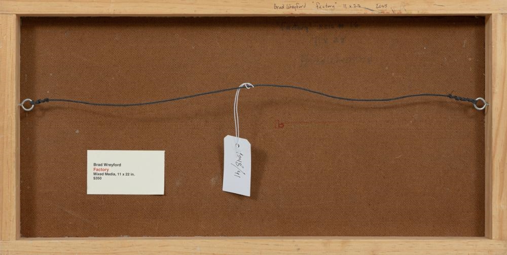 Artwork by Brad Wreyford, Factory, Made of Acrylic And Mixed Media On Masonite