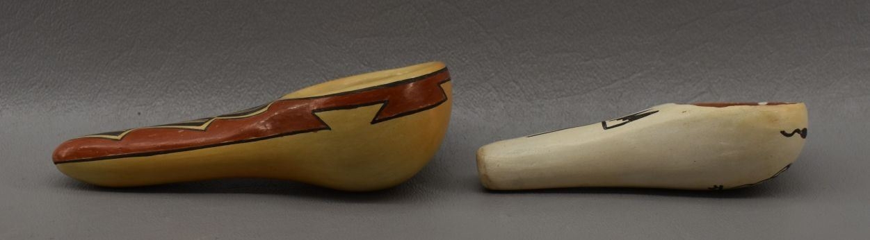 Hopi | Two Hopi Pottery Pipes (1990s) | MutualArt