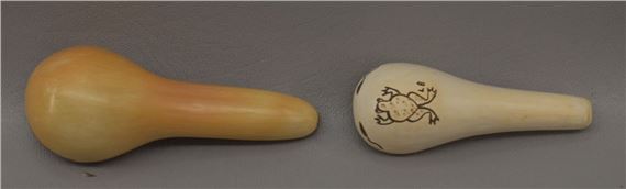 Hopi | Two Hopi Pottery Pipes (1990s) | MutualArt