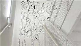 David Byrne: Stairwell Drawings / Pace Gallery, New York