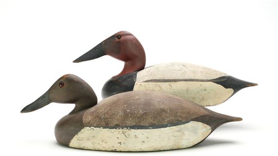 Rigmate pair of canvasbacks - Ken Harris