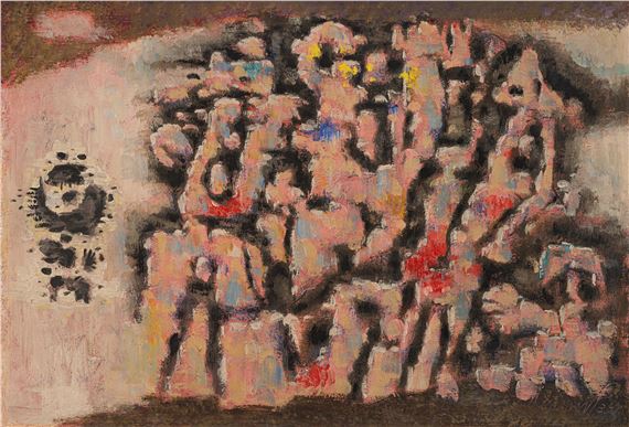 Auszug der Giganten by Willi Baumeister, 1947