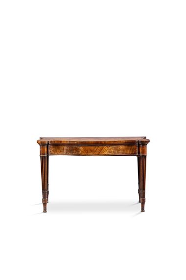 A George III mahogany serpentine serving-table, attributed to Henry Hill of Marlborough, circa 1770 by Henry Hill Of Marlborough