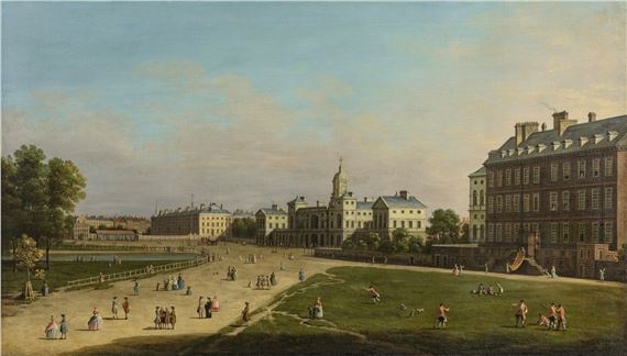 London, a view of the New Horse Guards from St James's Park - Canaletto
