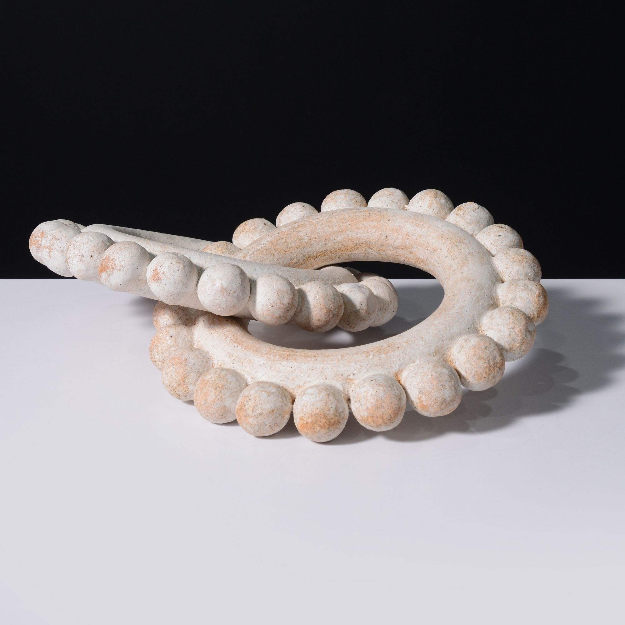 Artwork by Michele Quan, CHAIN Sculpture, Made of Ceramic