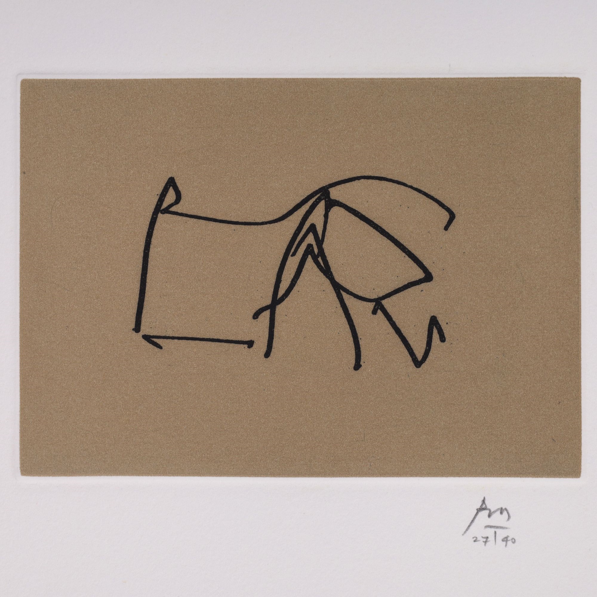 Artwork by Robert Motherwell, STAR OF THE SEA & SKIN THE GOAT, Made of Etching In Color On Johannot Paper