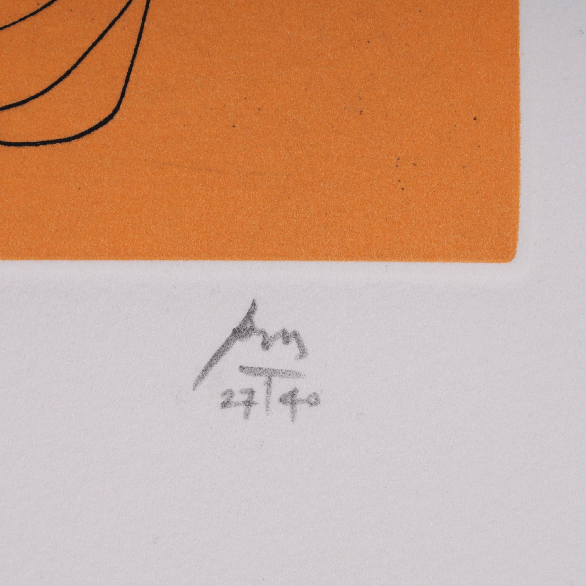 Artwork by Robert Motherwell, STAR OF THE SEA & SKIN THE GOAT, Made of Etching In Color On Johannot Paper