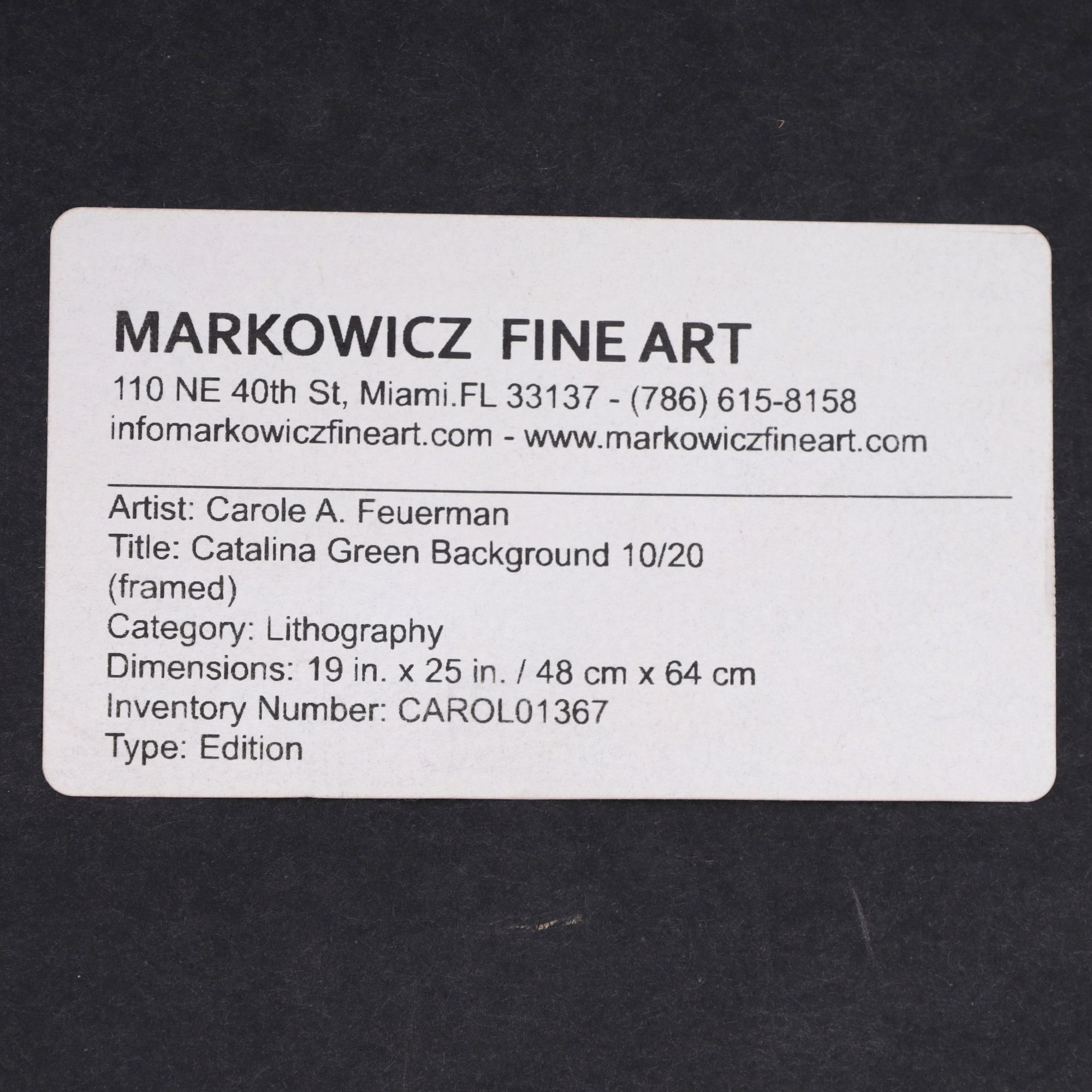 Artwork by Carole Feuerman, CATALINA (GREEN, Made of Silkscreen With Diamond Dust