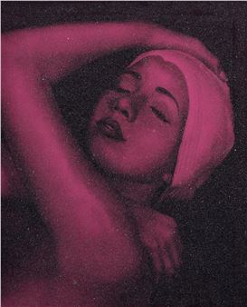 SHOWER PORTRAIT (PINK) Diamond Dust Silkscreen