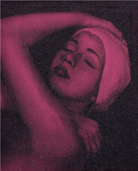 SHOWER PORTRAIT (PINK) Diamond Dust Silkscreen