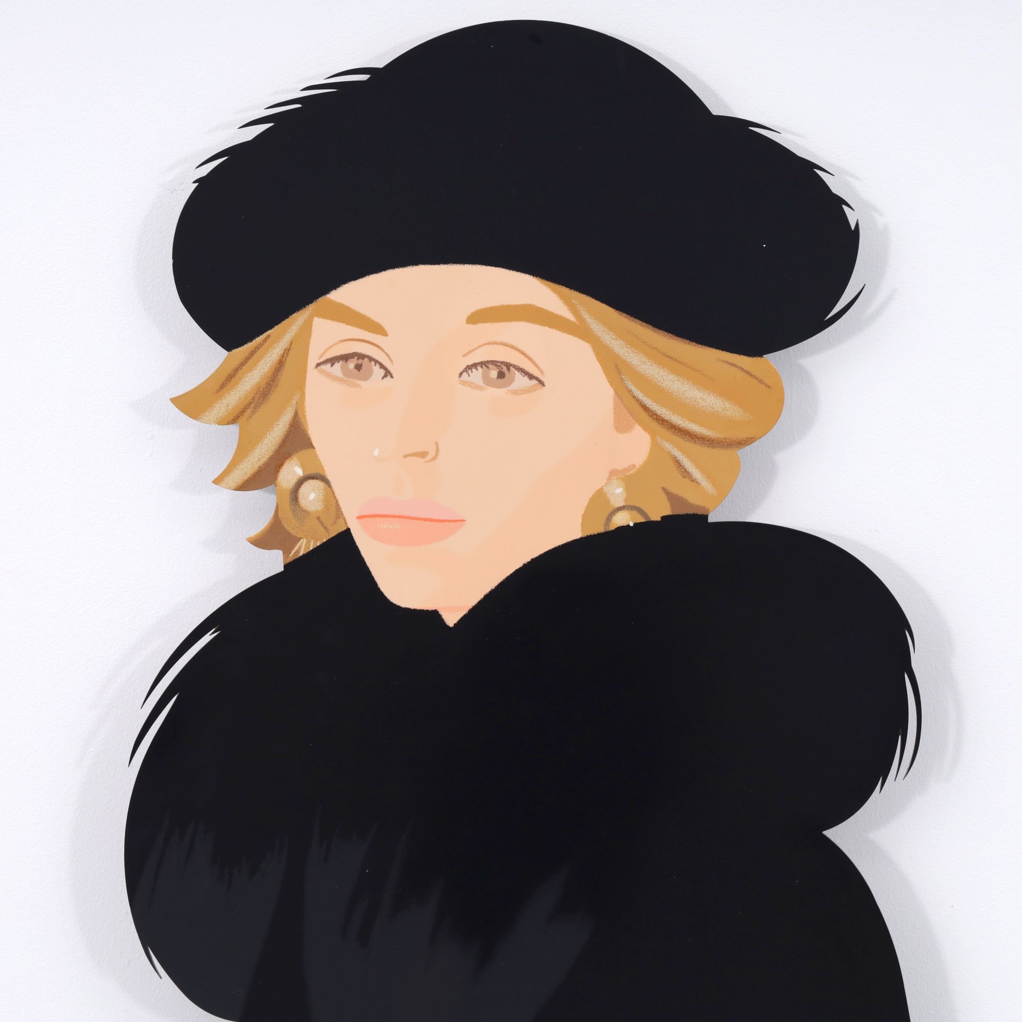 Artwork by Alex Katz, ANNE, Made of Color Screenprint On Laser-Cut Aluminum