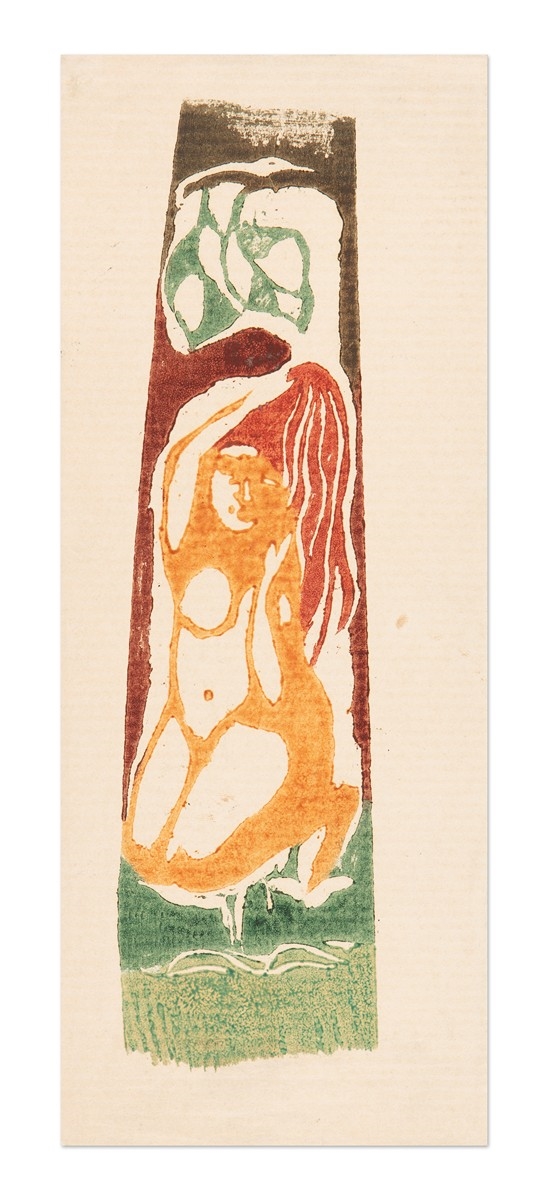 Artwork by Paul Gauguin, Konvolut 5 grafických listů z Tahiti, Made of Dřevoryty Z Původních Desek Nalezených M. R. Štefánikem Na Tahiti V Roce 1910